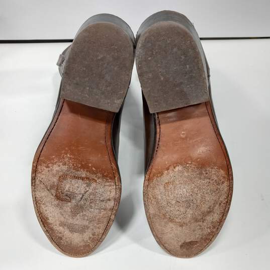 Ben Miller Men's Brown Leather Western Boots Size 10.5 image number 5