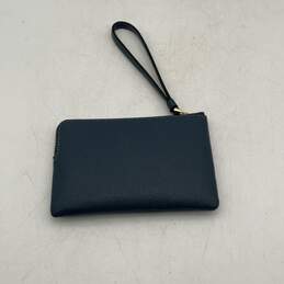 Coach Womens Blue Leather Boxed Corner Zip Mini Wristlet Wallet alternative image