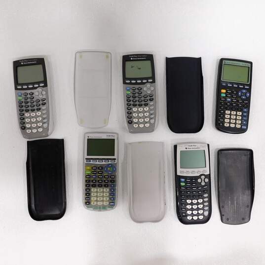 Lot of Texas Instruments Graphing Calculators TI-83 Plus TI-84 Plus Silver image number 1