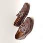 Warflield & Grand Men's Brown Leather Loafers Size 9.5 image number 3