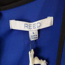 Reed Women Blue Midi Dress Sz L NWT alternative image