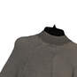 Womens Gray Knitted Long Sleeve Pockets Button Front Cardigan Sweater Sz M image number 4