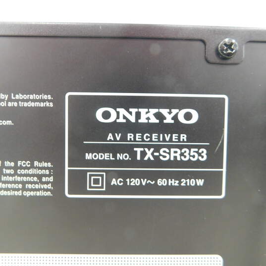 Onkyo TX-SR353 AV Receiver w/ Remote image number 10