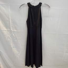 London Times Black Sleeveless Dress Size 2 alternative image