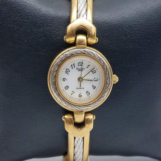 Vintage Elgin Swiss ELS281 Stainless Steel Watch image number 4