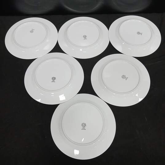 Set of 6 Noritake 5533 Bluedale Dinner Plates image number 3
