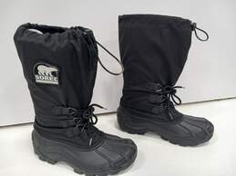 Men's Sorel Black Insulated Blizzard II Winter Boots Size 8