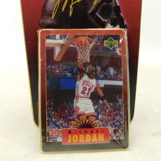 1996 Upper Deck Michael Jordan 5 All Metal Collector Sealed Cards Set image number 2