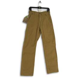 NWT Patagonia Mens Tan Khaki Iron Forge Hemp 5-Pocket Work Pants Size 28R