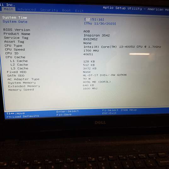 Dell Inspiron 3542 Intel Core i3@1.7GHz  Memory 4GB Screen 15Inch image number 4