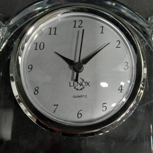 Lenox Ovations Clear Crystal Desk Clock image number 2