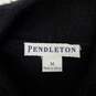 VTG Pendleton WM's Black Full Zip 100% Merino Wool Cardigan Size M image number 4