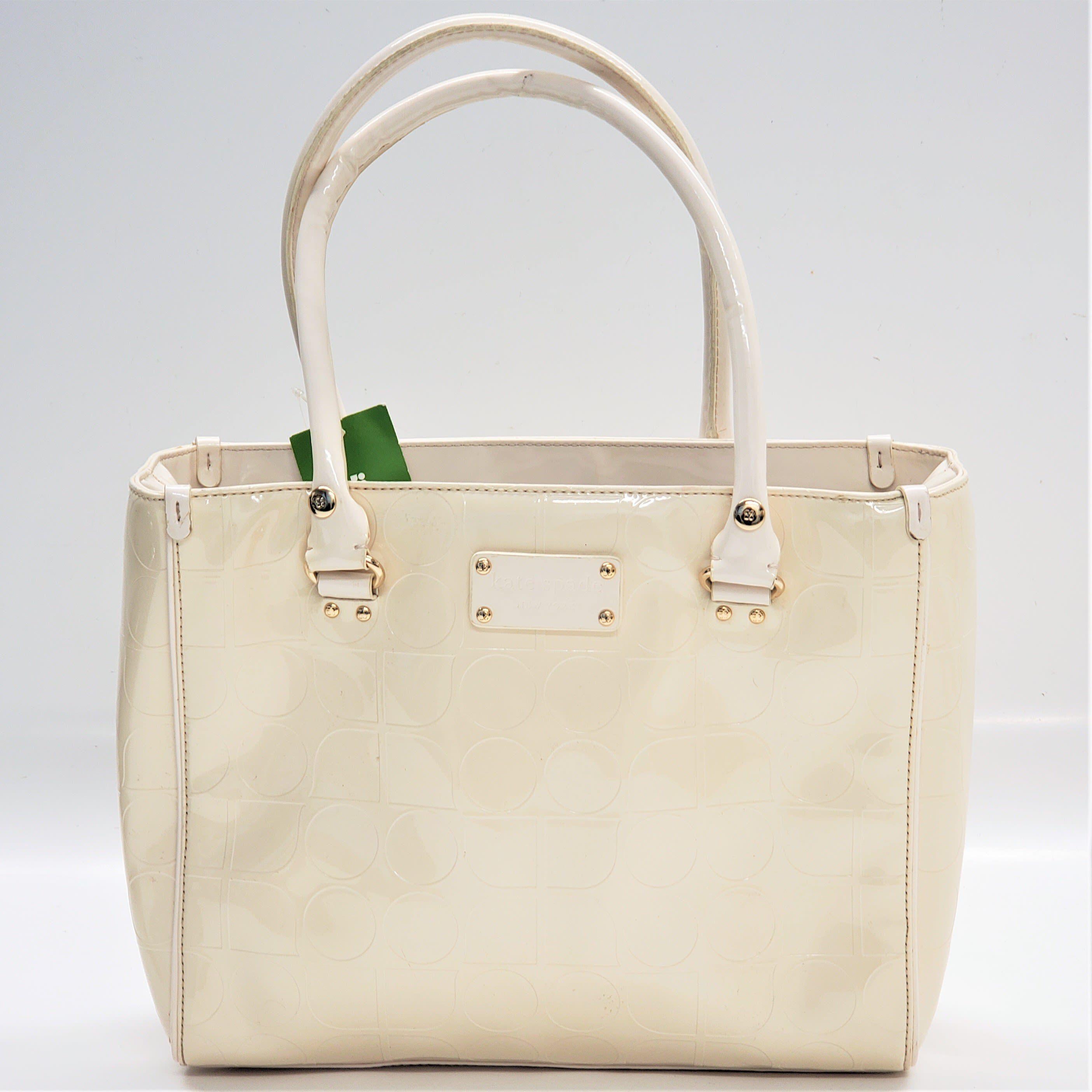 Kate Spade Cream White Black Pebbled Leather Southport Avenue Oden Shoulder  Bag | eBay