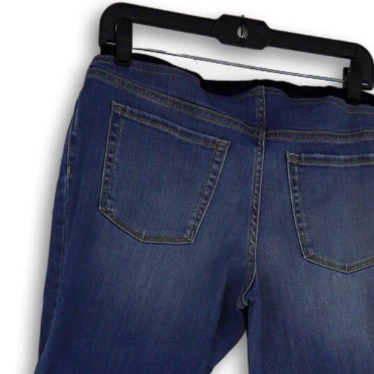 NWT Womens Blue Medium Wash Stretch Pockets Denim Straight Jeans Size 8 image number 4