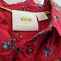 Maeve by Anthropologie Red Flower Patterned Blouse Size 2P image number 3