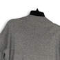 Womens Blue Gray Crew Neck Long Sleeve Knitted Pullover Sweater Size PS image number 4