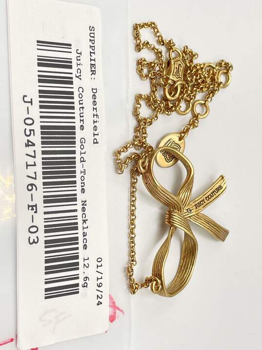 Juicy Couture Necklace gold and swavorski crystals, nwot - $25
