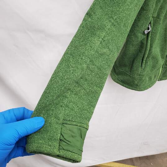 Women's Mountain Hard Wear Full Zip Green Fleece Sweatshirt Size M image number 2