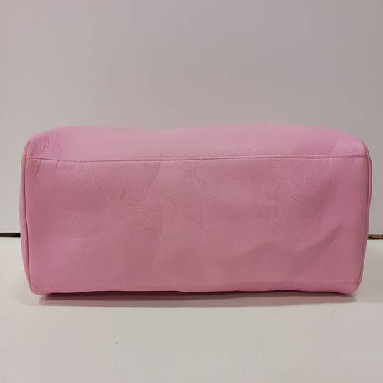 Truly Beauty Pink Vegan Leather Travel Duffle Bag image number 4