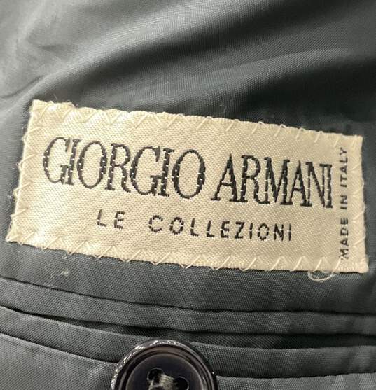 Giorgio Armani Le Collezioni Dark Navy Blue Blazer image number 6