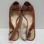 Coach Evelyn Leather Slingback Heeled Sandals Women's Size 10.5B image number 6