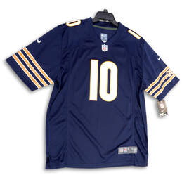 Mens Blue NFL Chicago Bears Mitch Trubisky #10 Football Jersey Size XL