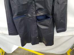 Unisex Fabletics Thermoplastic Polyurethane Navy Blue Rain Coat Sz L alternative image