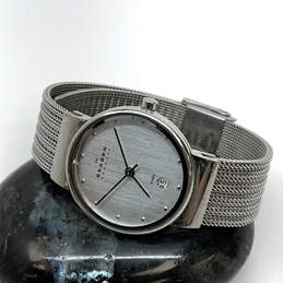 Designer Skagen 355SSS1 Silver-Tone Stainless Steel Date Analog Wristwatch alternative image