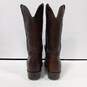 Ben Miller Men's Brown Leather Western Boots Size 10.5 image number 3