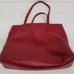 The Sak Pure Leather Red Tote Bag