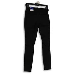 Womens Black Denim Dark Wash High-Rise Rockstar Super Skinny Jeans Size 2 alternative image
