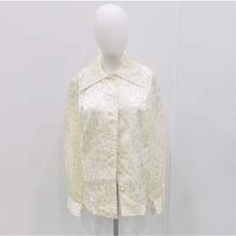 Vintage Doreen Lok Women's Long Sleeve Button-Up Shirt Blouse