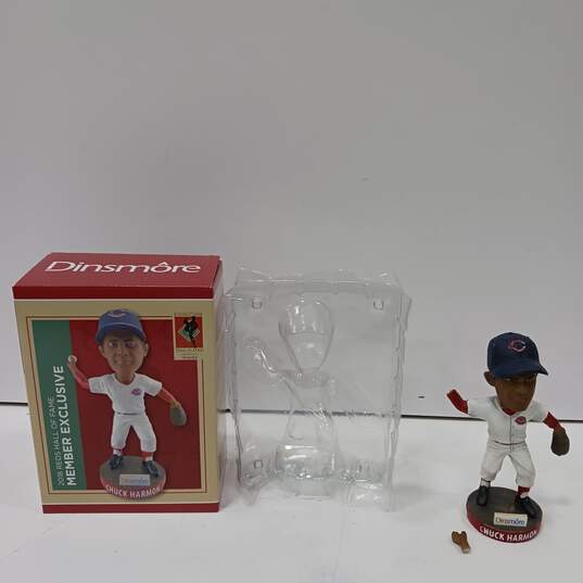 MLB 2018 Reds Hall of Frame Member's Exclusive Chuck Harmon Bobble Head in Box image number 1