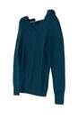 Talbots Womens Teal Knitted V Neck Long Sleeve Pullover Sweater Size Small image number 2