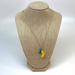 Designer Kate Spade Gold-Tone Tutti Fruity Lemon Pendant Necklace