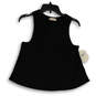 Womens Black Sleeveless Round Neck Pullover Cropped Tank Top Size Medium image number 1
