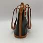 Dooney & Bourke Womens Brown Black Leather Tote Bag With Matching Wallet image number 5