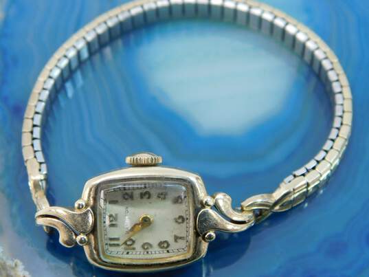 Vintage 10K Yellow Gold Case Hamilton 19 Jewel Mechanical Ladies Watch 12.8g image number 3