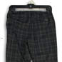 NWT Womens Gray Plaid Flat Front Skinny Leg Pull-On Ankle Pants Size 6 image number 4