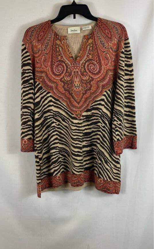 Neiman Marcus Mullticolor Long Sleeve - Size Large image number 1