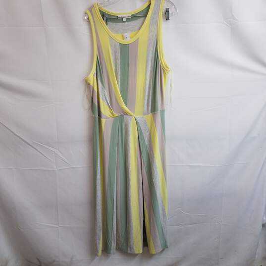 Lou and Gray Tucked Signature Soft Striped Dress Size Extra Large image number 2