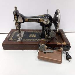 Vintage National Sewing Machine Co. Windsor B Sewing Machine with Foot Pedal