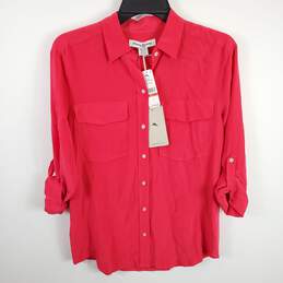 Tommy Bahama Women Pink Cargo Blouse XS NWT