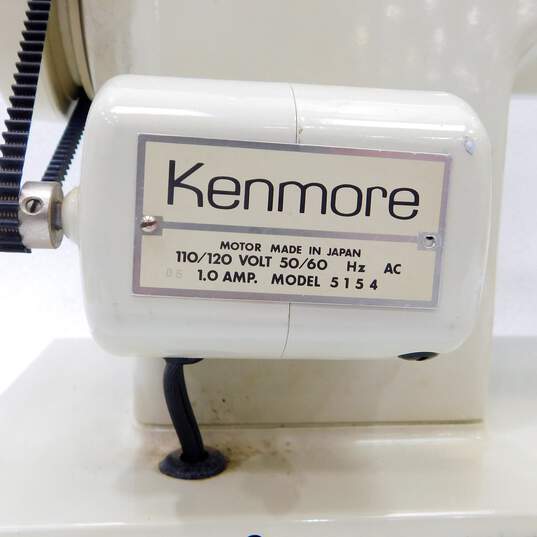 Vintage Sears Kenmore 158 Series Gray Home Sewing Machine w/ Foot Pedal image number 8