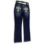 NWT Womens Blue Medium Wash Pockets Denim Silm Bootcut Leg Jeans Size 6 image number 2