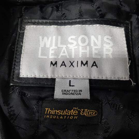 Willsons Leather Maxima Belted Leather Jacket Women's Size L image number 3