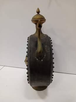 Vintage Large Iron Brass Decorative Metal Water Vessel alternative image