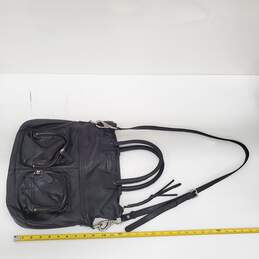 The Frye Company Black Leather Top Handle Shoulder Bag Satchel