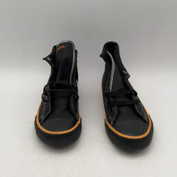 Womens Flora 4.25" D83811 Black Orange High Top Sneaker Shoes Size 9.5 alternative image