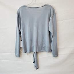 Astr Tie Front Top Gray Size Small alternative image